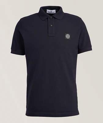 Logo Badge Stretch-Cotton Polo