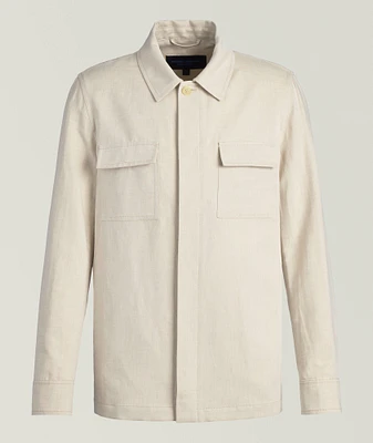 Linen-Cotton Overshirt