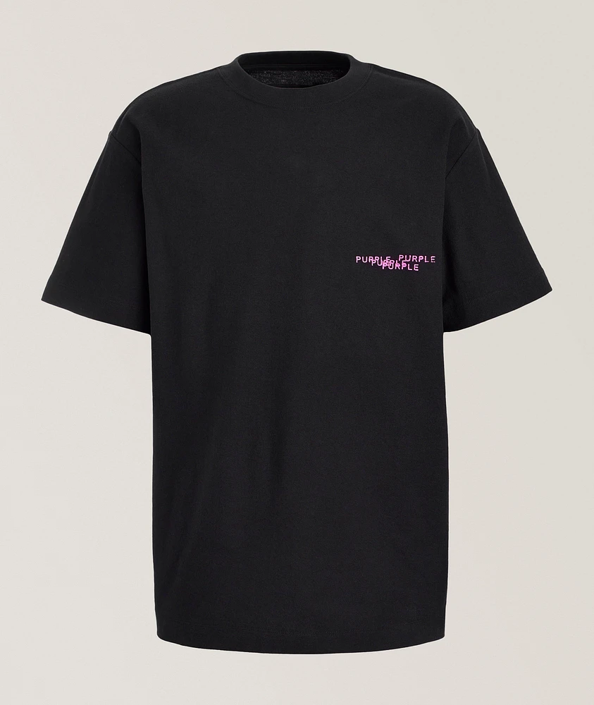 Textured Logo Cotton T-Shirt