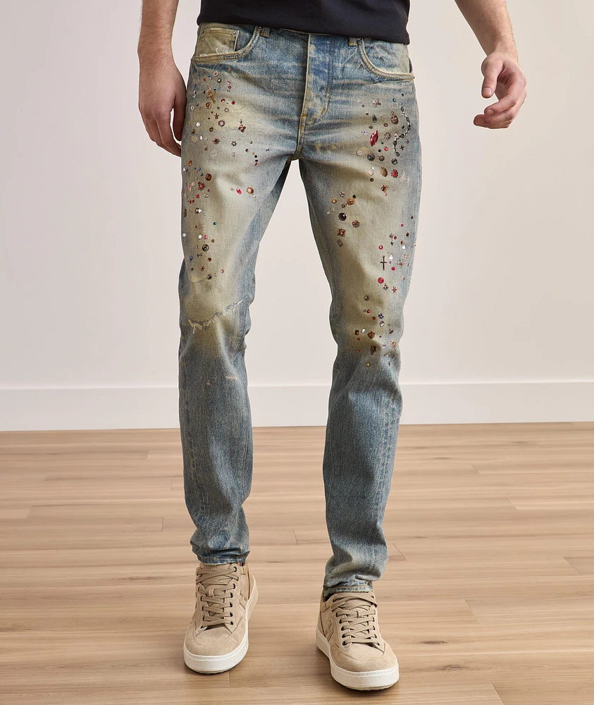 P001 Cyanine Jewel Skinny Jeans