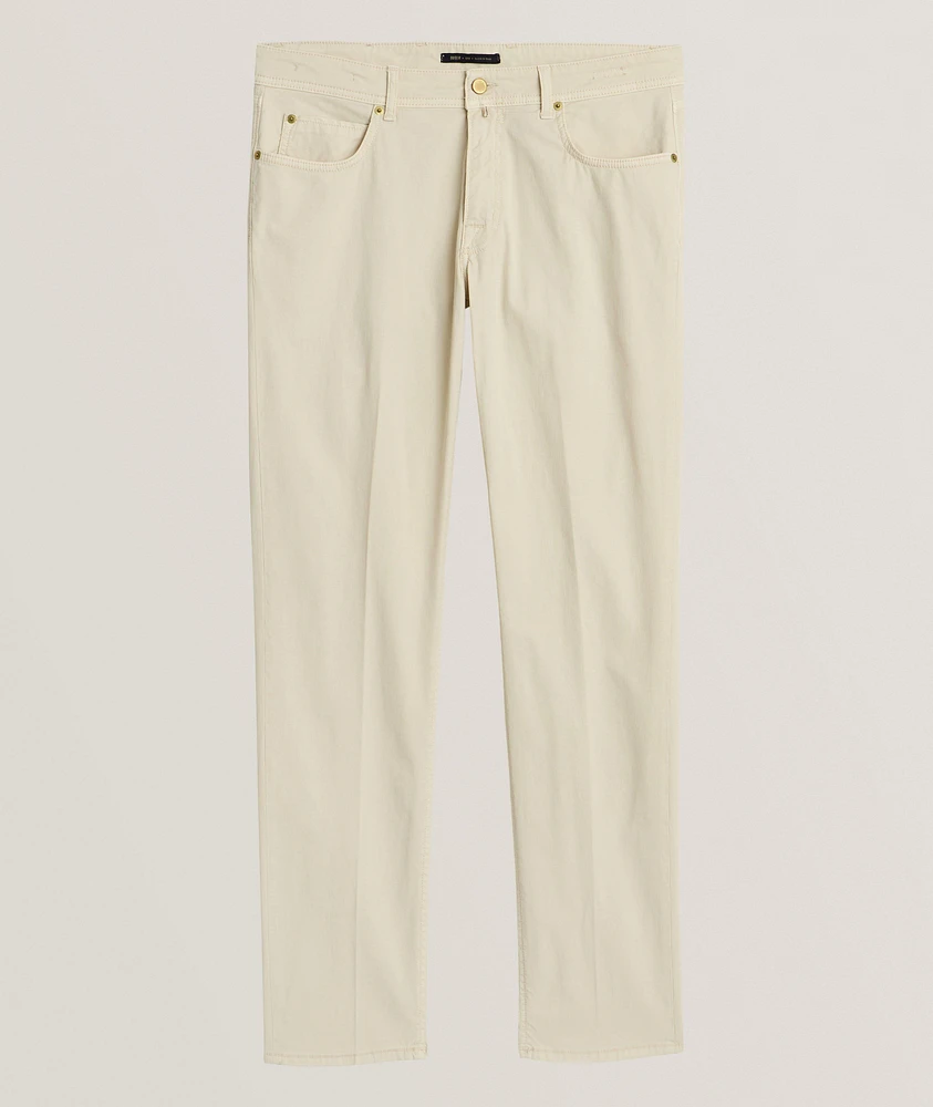 Steve Stretch-Cotton Five-Pocket Pants