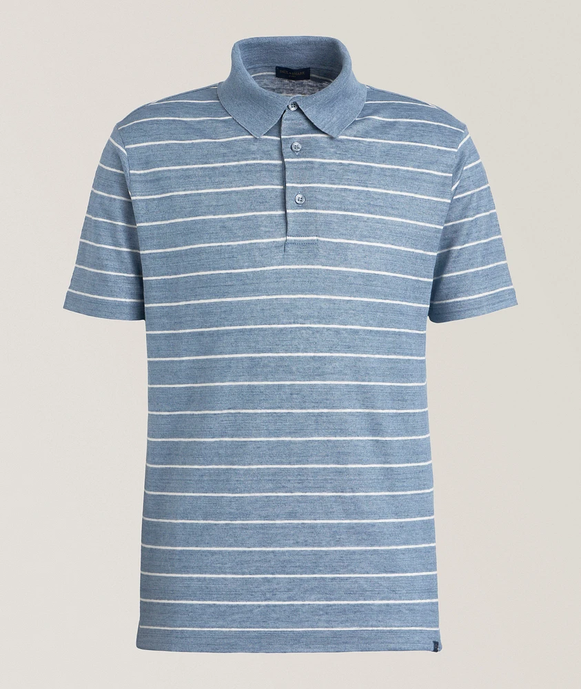 Striped Linen Polo Shirt