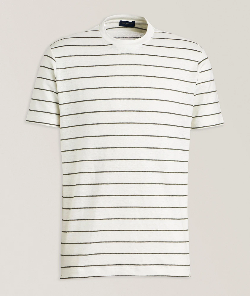 Striped Linen Jersey T-Shirt