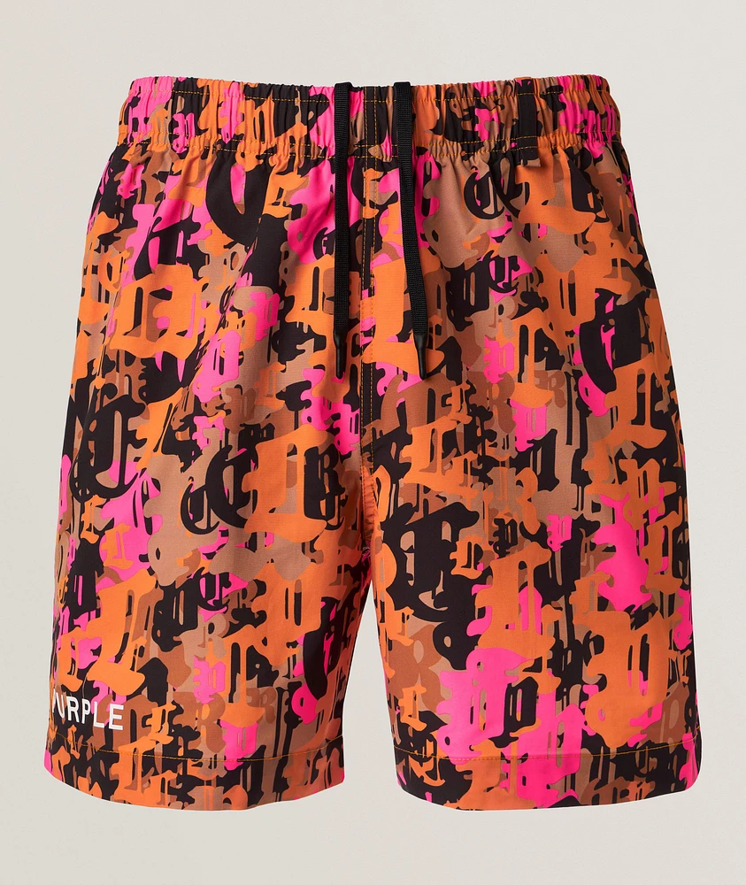 Gothic Graffiti Logo Shorts