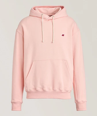 Embroidered Logo Cotton Hooded Sweater
