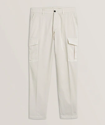 Stretch-Cotton Cargo Pants