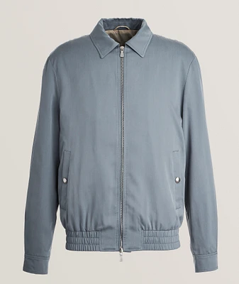 Harrington Silk Bomber Jacket