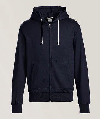 Silk-Cotton Hooded Sweater