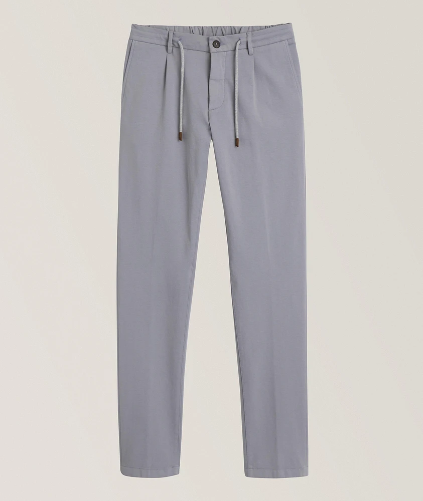 Stretch-Cotton Jogger Pants
