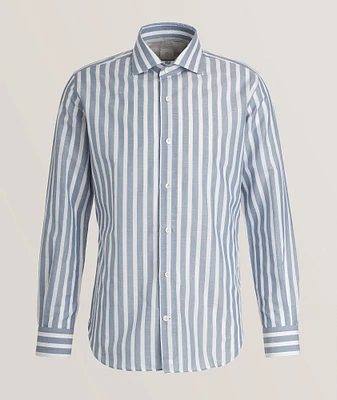 Striped Cotton-Linen Shirt