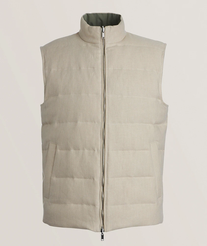 Reversible Linen Tech Vest