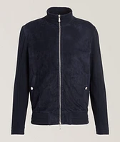 Mixed Media Suede Jacket