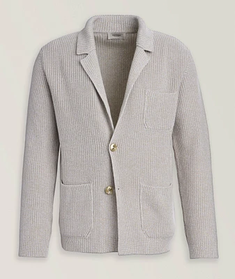 Cashmere-Cotton Knit Cardigan