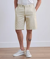 Cotton-Linen Blend Bermuda Shorts