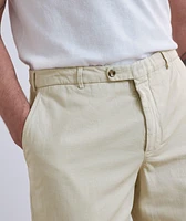 Cotton-Linen Blend Bermuda Shorts