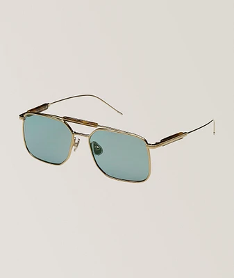 Sartorial Sunset Square Titanium Sunglasses 