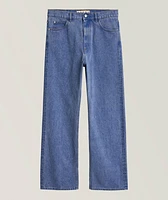Wide-Leg Denim Jeans