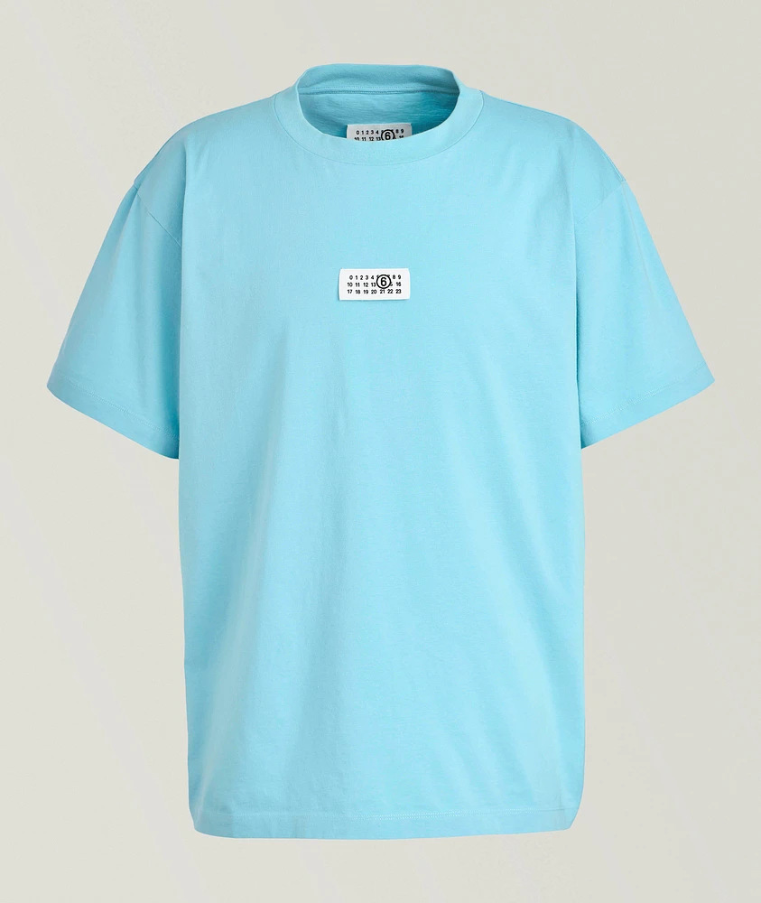 Oversized Logo Label Cotton T-Shirt