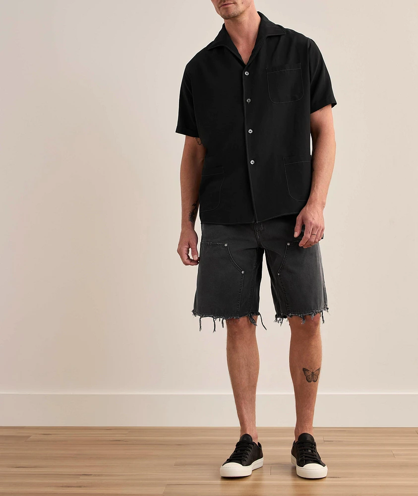 Cotton-Silk Camp Shirt