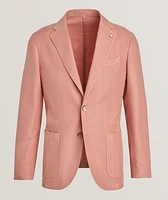 Herringbone Linen-Cotton Sport Jacket
