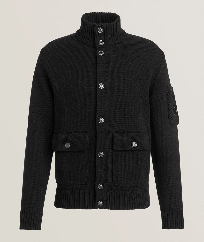 Compact Cotton Knit Cardigan