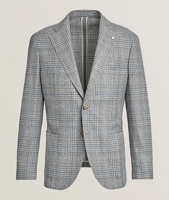 Plaid Silk-Wool Sport Jacket
