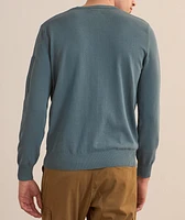 Cotton Crepe Knit Sweater