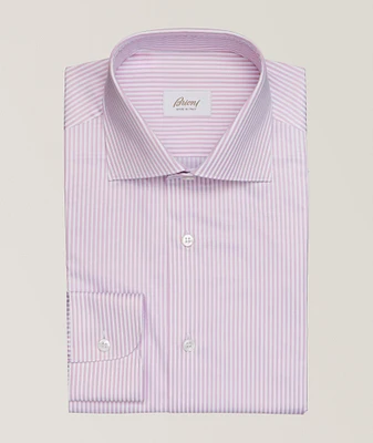 William Stripe Cotton Twill Dress Shirt