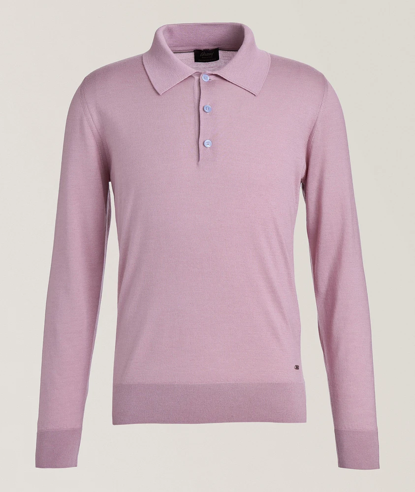 Cashmere-Silk Knit Polo