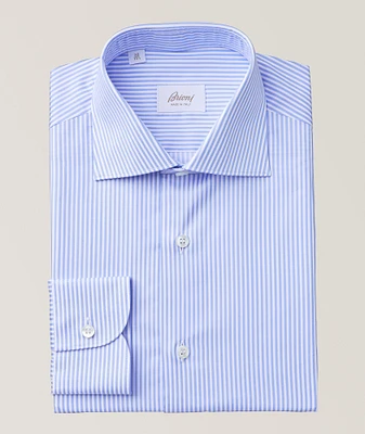 William Striped Cotton Twill Dress Shirt