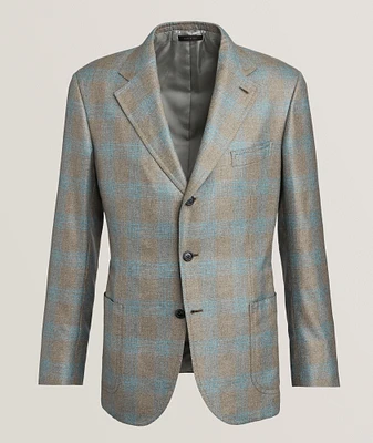 Giacca Amalfi Check Silk-Cashmere Sport Jacket
