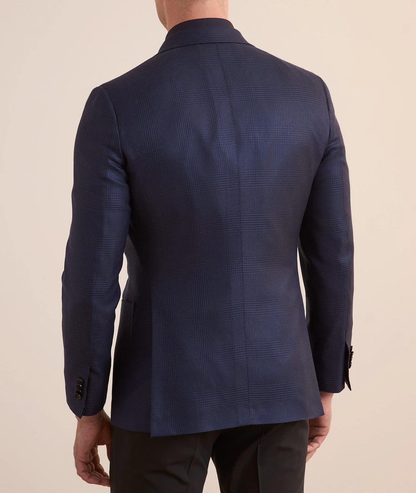 Prince of Wales Wool-Silk Sport Jacket