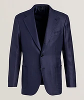 Prince of Wales Wool-Silk Sport Jacket