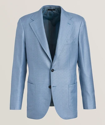 Amalfi Mélange Wool-Silk Sport Jacket