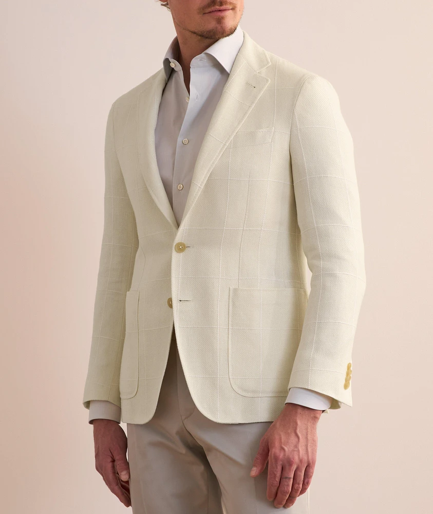 Kei Textured Windowpane Sport Jacket