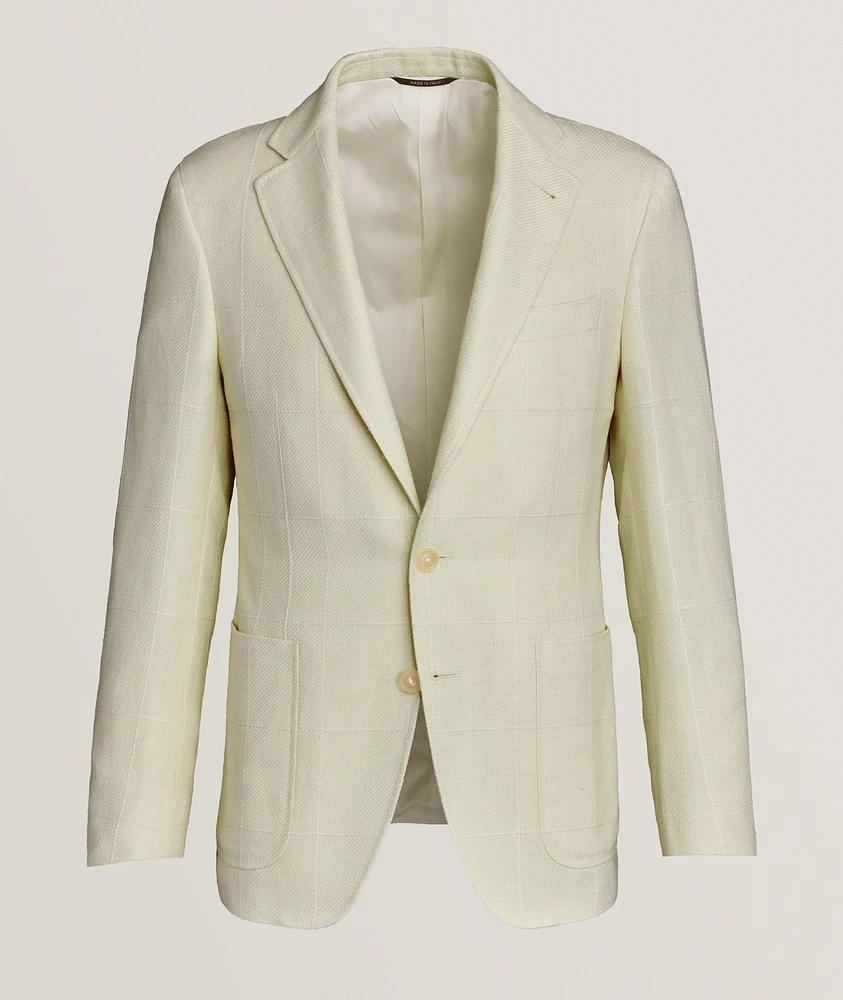 Kei Textured Windowpane Sport Jacket