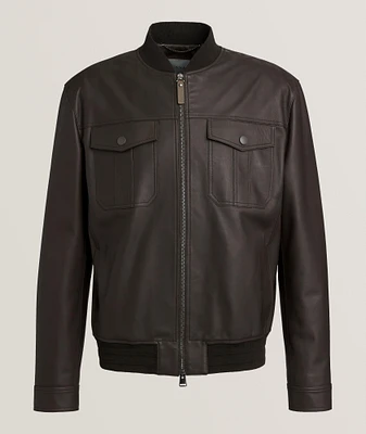 Leather Bomber Jacket