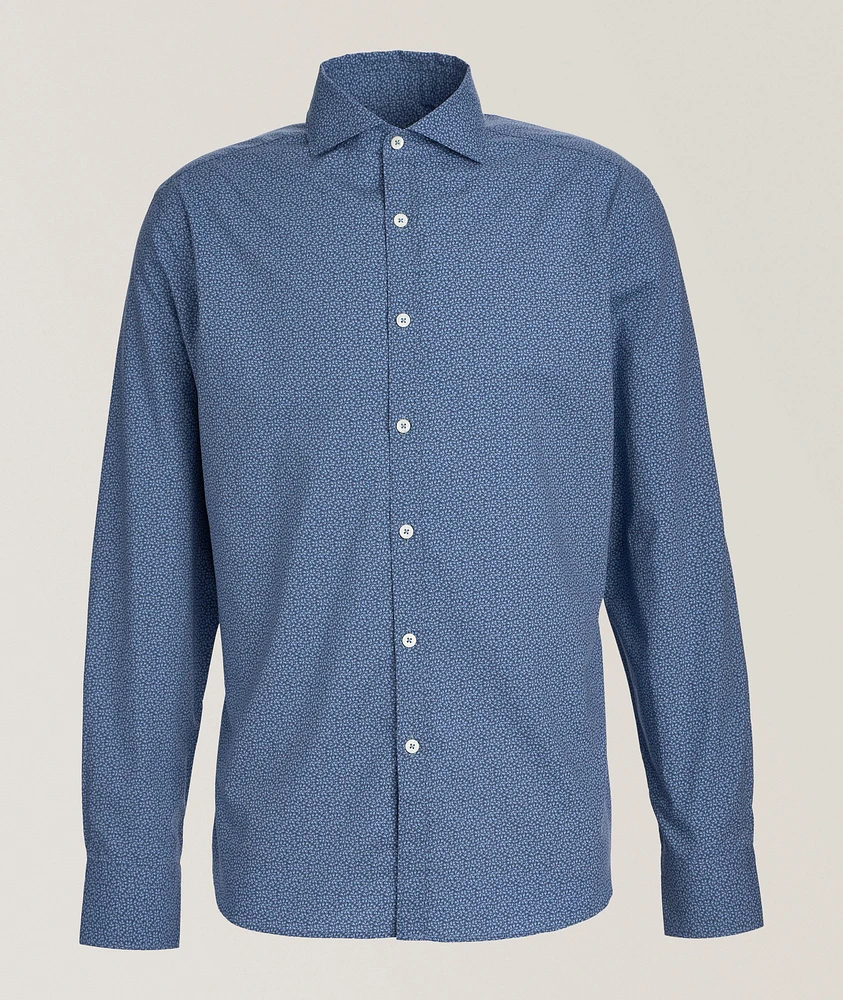 Micro-Floral Cotton-Lyocell Shirt