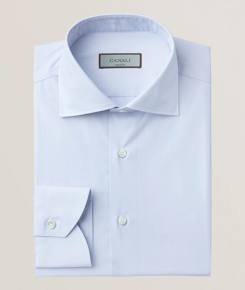 Grid Cotton Dress Shirt