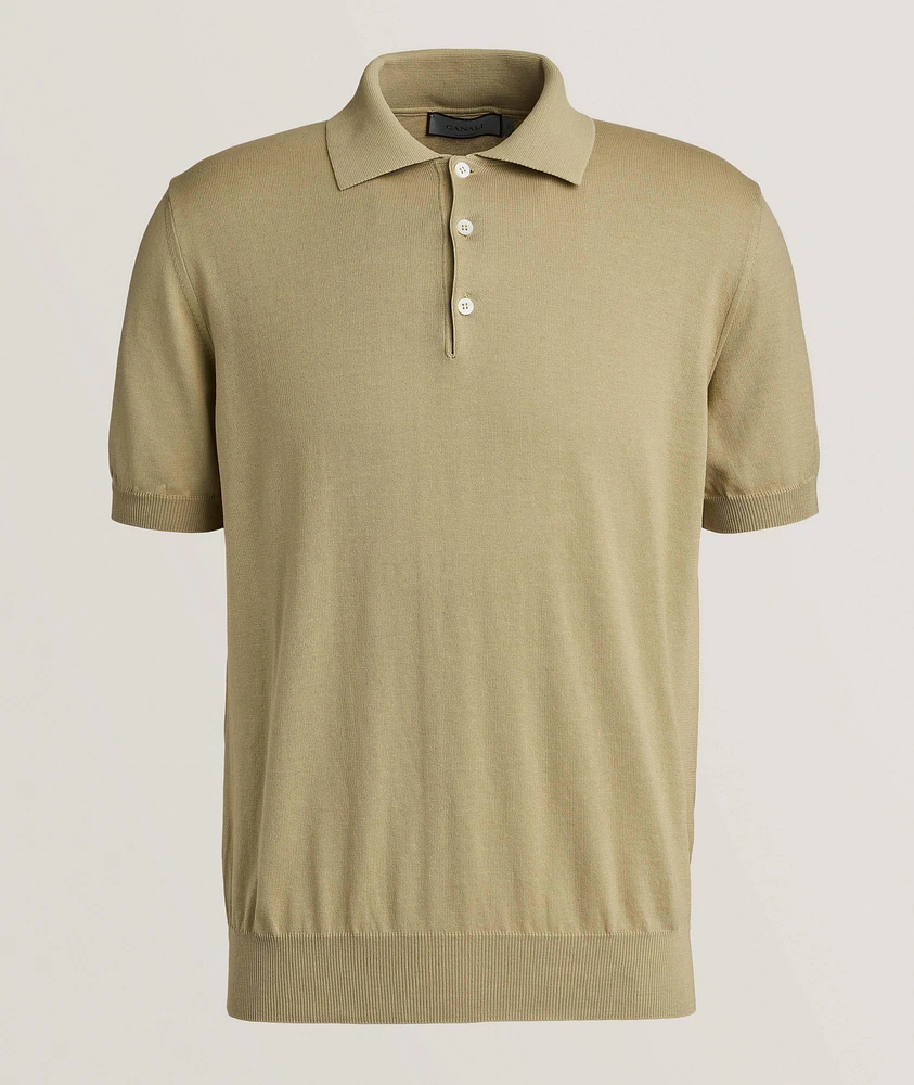 Cotton Knit Polo