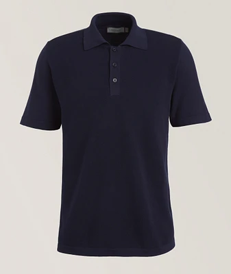 Tonal Textured Cotton Polo
