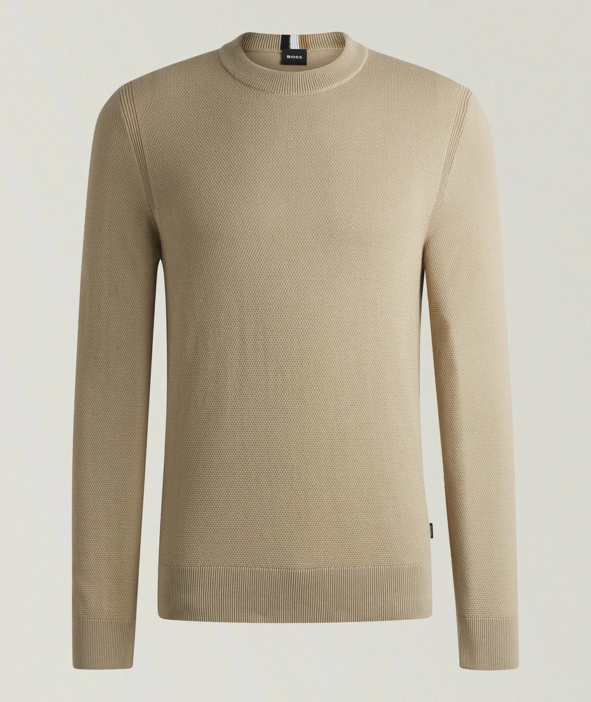 Ecaio Micro-Structured Cotton Sweater