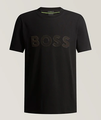 Logo Stretch-Cotton T-Shirt
