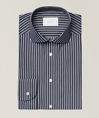 Slim-Fit Elevated Stripe Dress Shirt