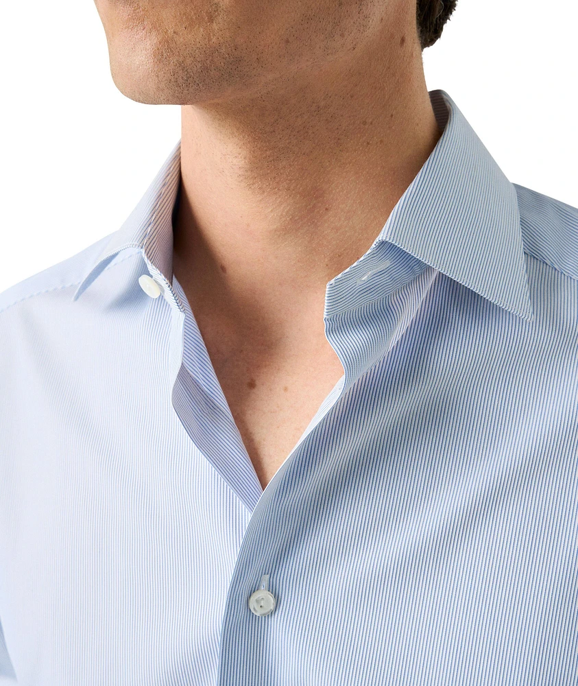 Slim-Fit Elevated Stripe Dress Shirt