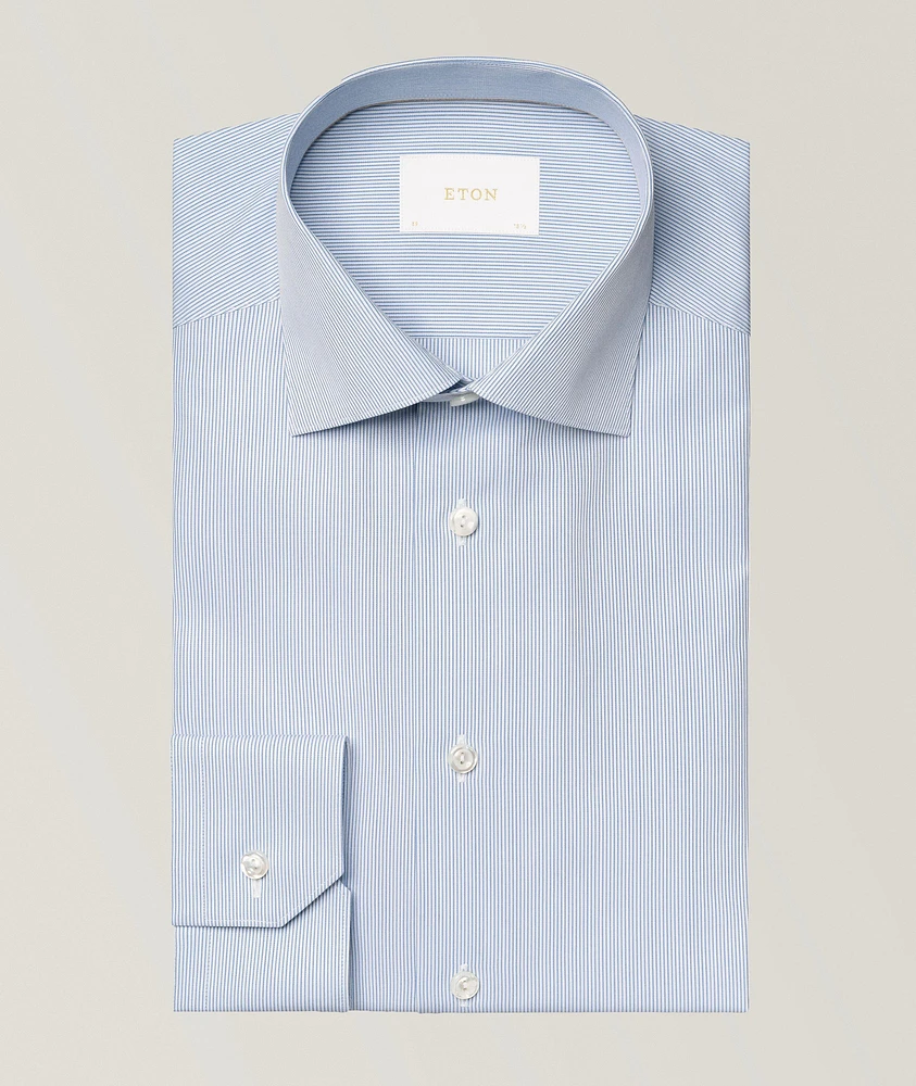 Slim-Fit Elevated Stripe Dress Shirt
