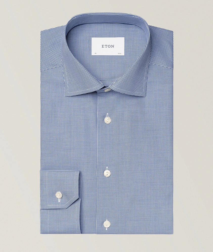 Contemporary-Fit Check Twill Dress Shirt