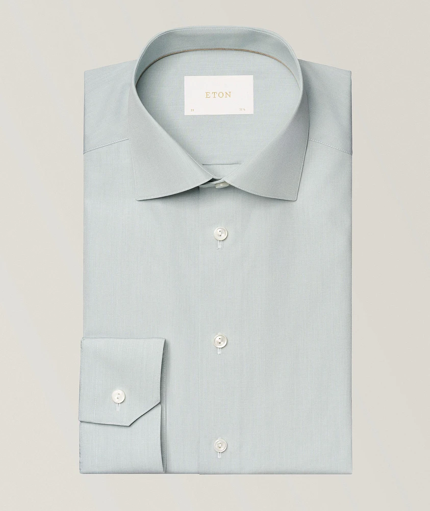 Slim-Fit Elevated Poplin Dress Shirt