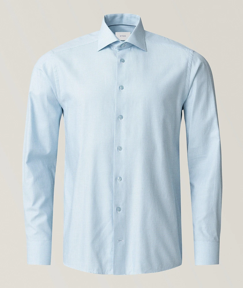 Slim-Fit Semi-Solid Dress Shirt
