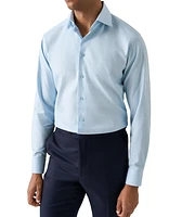Slim-Fit Semi-Solid Dress Shirt